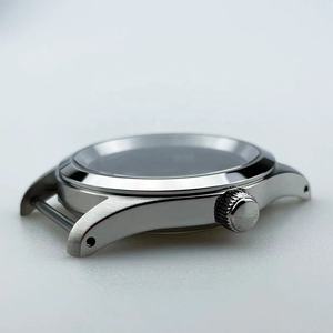 Boîtier de montre personnalisé en acier inoxydable 316L argenté de 38 mm compatible avec les mouvements Miyota série 9 9015 90S5 9019 9029 9039 - Product Image 4