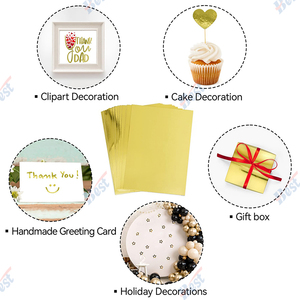 Cao cấp có độ bóng cao gương như kết thúc phản chiếu lấp lánh sáng bóng kim loại giấy - Product Image 5