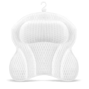 Morbido impermeabile 4D Air Mesh cuscino da bagno per la casa Spa supporto ergonomico per la schiena e il collo con 6 forti ventose - Product Image 1