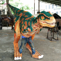 Costume de dinosaure télécommandé, Simulation d'un dinosaure, fait à la main, Costume de prédateurs t-rex pour spectacle de scène