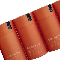 Nouvelle boîte cylindrique Pulida 2026 sur mesure 250g, écologique, pour café/thé en vrac, emballage en papier kraft, tube rond grand format