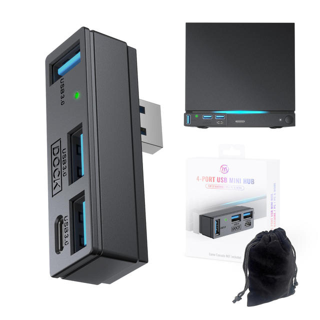 Compatible with Steam Machines 4-in-1 Universal Hub, Suitable for PS5/PC, Universal High-speed Transfer Extender