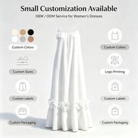 Robe longue maxi pour femme à bretelles spaghetti, motif floral 3D, sans manches, couleur unie, idéale pour les vacances, la plage ou les soirées