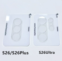 Film de protection d'objectif de caméra arrière transparent en verre trempé de qualité AAA 9H, anti-rayures, à colle complète, pour S26 S26Plus S26Ultra 3D
