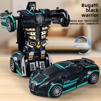 Voiture jouet transformable, voiture robot transformable à un bouton, voiture robot transformable par collision, jouets robot transformables, plastique de haute qualité