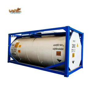 ASME Standard SUS 316L 98% Sulfuric Hydrochloric Acid Storage Tank T14 Iso Tank Container 20ft For Acid