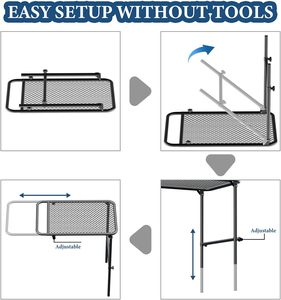 <span class=keywords><strong>Mesa</strong></span> de Camping portátil <span class=keywords><strong>para</strong></span> neumáticos, <span class=keywords><strong>mesa</strong></span> de parrilla plegable, <span class=keywords><strong>mesa</strong></span> de campamento <span class=keywords><strong>pequeña</strong></span> <span class=keywords><strong>para</strong></span> <span class=keywords><strong>playa</strong></span>, senderismo, mochilero, Picnic al aire libre, RV B - Product Image 6