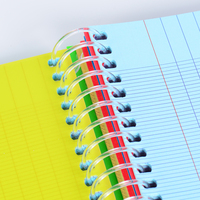 Article Chaud le Plus Vendu Carnet à Spirale Professionnel à Pages Intérieures Lignées en Français, Format Grand A4, Série de Couleurs Multiples en Option