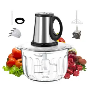 commercial large chopper electric meat grinder fruits meat chicken food processor 1000w