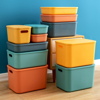 Boîte de rangement multifonctionnelle moderne XT402 en plastique PP avec grande capacité, organisateur de bureau durable