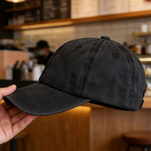 Gorra de Béisbol de 6 Paneles de Algodón Lavado, Ligera y Transpirable, con Hebilla Ajustable para Golf, Senderismo y Running - Product Image 4