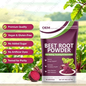 Poudre d'extrait de racine de betterave 100 % pure et naturelle OEM – Complément alimentaire en poudre de jus de betterave pour favoriser la santé circulatoire - Product Image 3