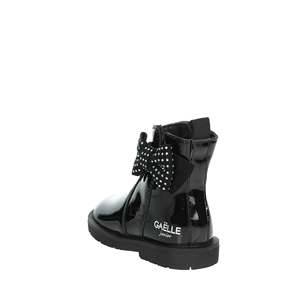 Botines Bajos para Niña Gaelle Paris, Negros, de Charol, con Detalle de Lazo, Talla Juvenil - Product Image 2