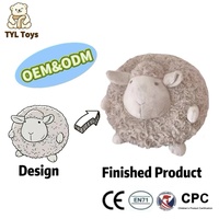 Juguetes de Peluche Personalizados de Cabra y Oveja OEM/ODM, Animales de Peluche Suaves y Gorduchos para Niños, Juguetes de Peluche Personalizados para Regalos Infantiles