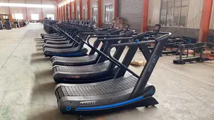 Thương Mại Chuyên Nghiệp Cơ Khí Magnet Resistance Tự Tạo Ra Unpowered Curve Treadmill