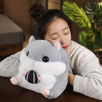 Peluche Hamster à Prix Bas Personnalisable pour Réchauffer les Mains Sac à Dos Jouet en Peluche Hamster Cartoon Jouet en Peluche pour Enfants pour Halloween