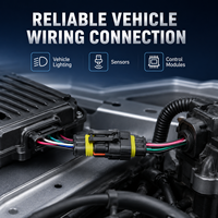 Konektor Otomotif Tahan Air 1-6 Pin Male Female Kabel Listrik Harness Plug Perakitan Kabel Kendaraan OEM ODM