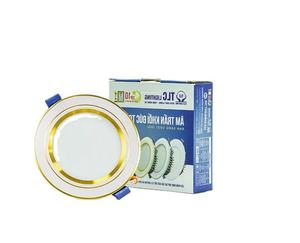 ไฟดาวน์ไลท์ LED 90มม. แบบเรียบง่ายทันสมัยพร้อมขอบสีทองอลูมิเนียมที่ผ่านการรับรอง TLC คุ้มค่ามากสำหรับบ้านสำนักงานเวียดนาม - Product Image 6
