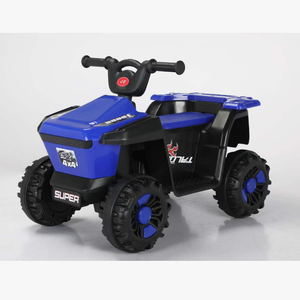 <span class=keywords><strong>Quad</strong></span> électrique robuste bleu <span class=keywords><strong>6V</strong></span> à batterie pour enfants de 2 à 4 ans, pneus en plastique, jouet d'extérieur amusant - Product Image 5