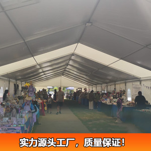 Carpa de exhibición rectangular con cubierta de PVC impermeable para todas las estaciones, tipo de refuerzo recto, para ferias comerciales - Product Image 3