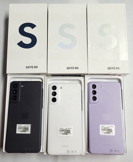 Wholesale Original EU Version for Am Sung S21 FE 5G Used Mobile Phone Unlocked Smartphone Android S10 S21 ultra S22 Celulares