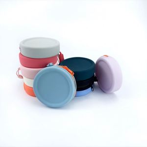 Silicone Handmade Eco-Friendly Water Resistant <b>Wrist</b> <b>Strap</b> Mini Zipper Closure Fashionable Portable Coin Purse - Product Image 1