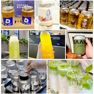 Máy đóng nắp lon tự động bằng nhựa phổ biến cho sinh tố - Product Image 5