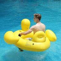 2019 vente chaude nouvelle conception personnalisée canard jaune gonflable motorisé flotte pour des adultes