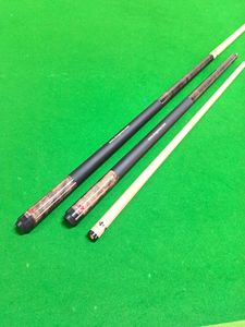 Queue de billard en bois d'érable, style américain et chinois, modèle Wind Leaves Maple Leaf, en deux parties, avec joint en acier inoxydable, pointe de 13 mm, pour le jeu du billard noir (Black Eight). - Product Image 5