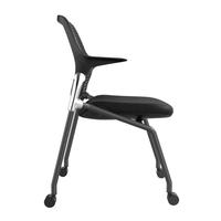 Chaise de bureau ergonomique au design moderne, sièges relevables et empilables pour le rangement, adaptée aux immeubles de bureaux et aux écoles