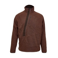 Pull-over en laine avec fermeture éclair pour la chasse, vêtement de travail agricole et de plein air, pull-over
