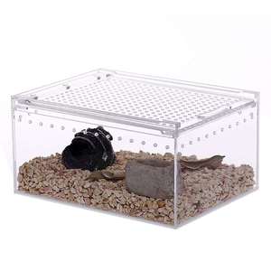Bán buôn Nhà cung cấp tùy chỉnh tầm nhìn rõ ràng Pet bò sát Tarantula lồng Terrarium Acrylic bò sát hiển thị trường hợp - Product Image 3
