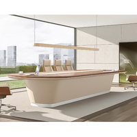 Table de conférence de bureau moderne de luxe en noyer extensible 4m 5m 10 personnes 20 personnes Grand mobilier de bureau commercial