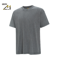 T-shirt col rond coupe classique 100 % coton 270g, délavage vintage, vente en gros, vierge, OEM, directement de l'usine