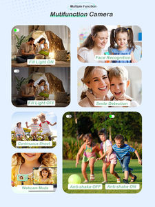 Appareil photo numérique sans miroir 44MP FHD 1080P étonnamment simple, écran 2,4 pouces, mise au point automatique, capteur CMOS <span class=keywords><strong>True</strong></span> Point Shoot, capture vidéo - Product Image 5