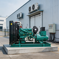Genset Diesel 280kW 350kVA Tipe Terbuka, Didukung Mesin Cummins dengan AVR 3 Fasa untuk Pabrik dan Cold Storage