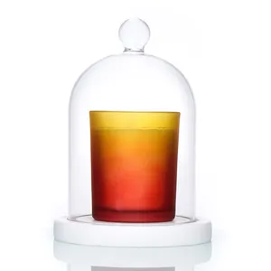 Nieuwe Ontwerp Vintage Bel Glas Houder Pot Voor Kaars Maken