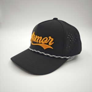 Casquette de golf imperméable performante à 5 panneaux, ajustable, personnalisable, avec logo brodé, motif léopard, en tissu polyester/coton, vente en gros - Product Image 2