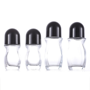 Forma di goccia d'acqua trasparente 30ml/50ml Roller Bottle olio essenziale forme speciali Anti sudore Gel Pain Odd Form Roller Bottle - Product Image 1