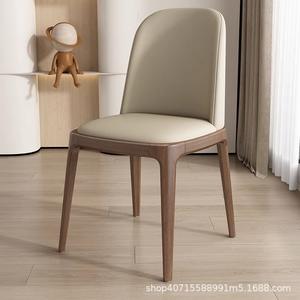 Sedia Ottagonale per Soggiorno, Design Moderno e Semplice, Senza Braccioli, in Legno Massello, per Ristoranti e Hotel - Product Image 4