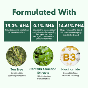 Cuidado DE LA PIEL Tratamiento del acné Aha Pha Bha Blemish Eliminar incluso la textura de la piel Solución de <span class=keywords><strong>peeling</strong></span> facial Suero Exfoliante para la cara - Product Image 3