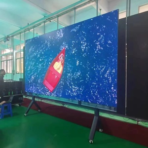 Écran de réunion tactile tout-en-un Topled avec roulettes, affichage TV numérique LED P1.86 sur pied - Product Image 1