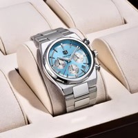 Montre à quartz pour homme BENYAR 5204, élégante, lumineuse, étanche, bracelet en acier, calendrier, montres de business pour homme, Reloj Hombre