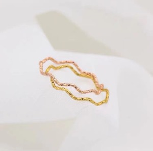 Minimalist Wavy Finger <b>Ring</b> for Women | Stainless Steel High-End Fashion <b>Ring</b> | <b>Adjustable</b> Smooth Design for Stylish Looks - Product Image 4