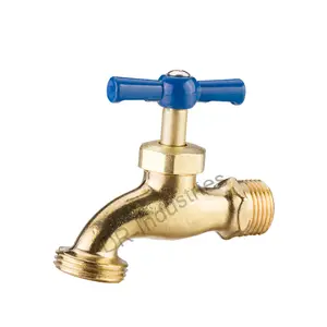 Garden Single Cold Brass Plumbing Taps Washing Machine Hose Bib Tap Brass Bib Tap