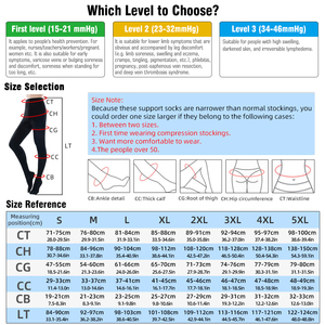 Collants de compression médicale graduée Fty 20-30 mmHg, taille haute, respirants, anti-fatigue, anti-embolie - Product Image 2