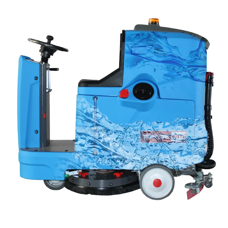 Commerciële Rit Op Vloer Scrubber Machine Industriële Vloer Scrubber Auto Vloer Wasmachine Met Ce