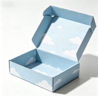 Boîte d'expédition pliable en carton ondulé avec impression personnalisée, carton cadeau en carton personnalisé pour les petites entreprises e-commerce