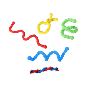 6pcs10.6in cảm giác tự kỷ Fidget Đồ chơi trẻ em đầy màu sắc kết cấu Xoắn thư giãn thanh truyền cảm hứng sáng tạo ở bóng bay phụ kiện - Product Image 1