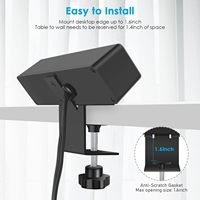 Multiprise de protection contre les surtensions à fixation sur bureau avec 3 prises CA et 4 ports USB-A pour la maison et le bureau